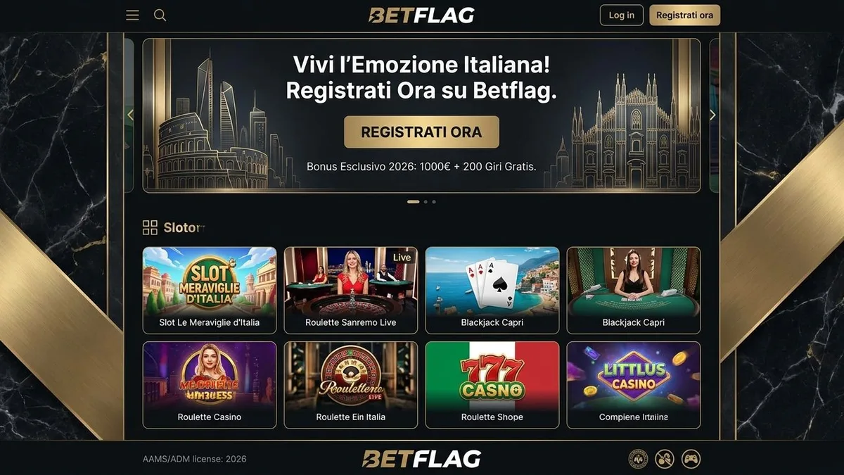 Registrazione con bonus Betflag